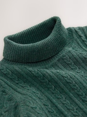 Verde oscuro - Suéter de cuello vuelto (3 meses - 10 años) - Imagen 6 de 7