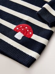 Navy Stripe Character Jumper Dress (3mths-7yrs) - Image 9 of 9