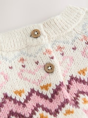 Ecru Christmas Fairisle Jumper (3mths-7yrs) - Image 4 of 5
