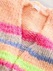 Multi Stripe Chunky Knit Cardigan (3-16yrs) - Image 4 of 4