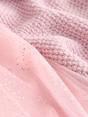 Pink Duck Embroidered Jumper and Mesh Skirt Set (3mths-10yrs) - Image 7 of 8