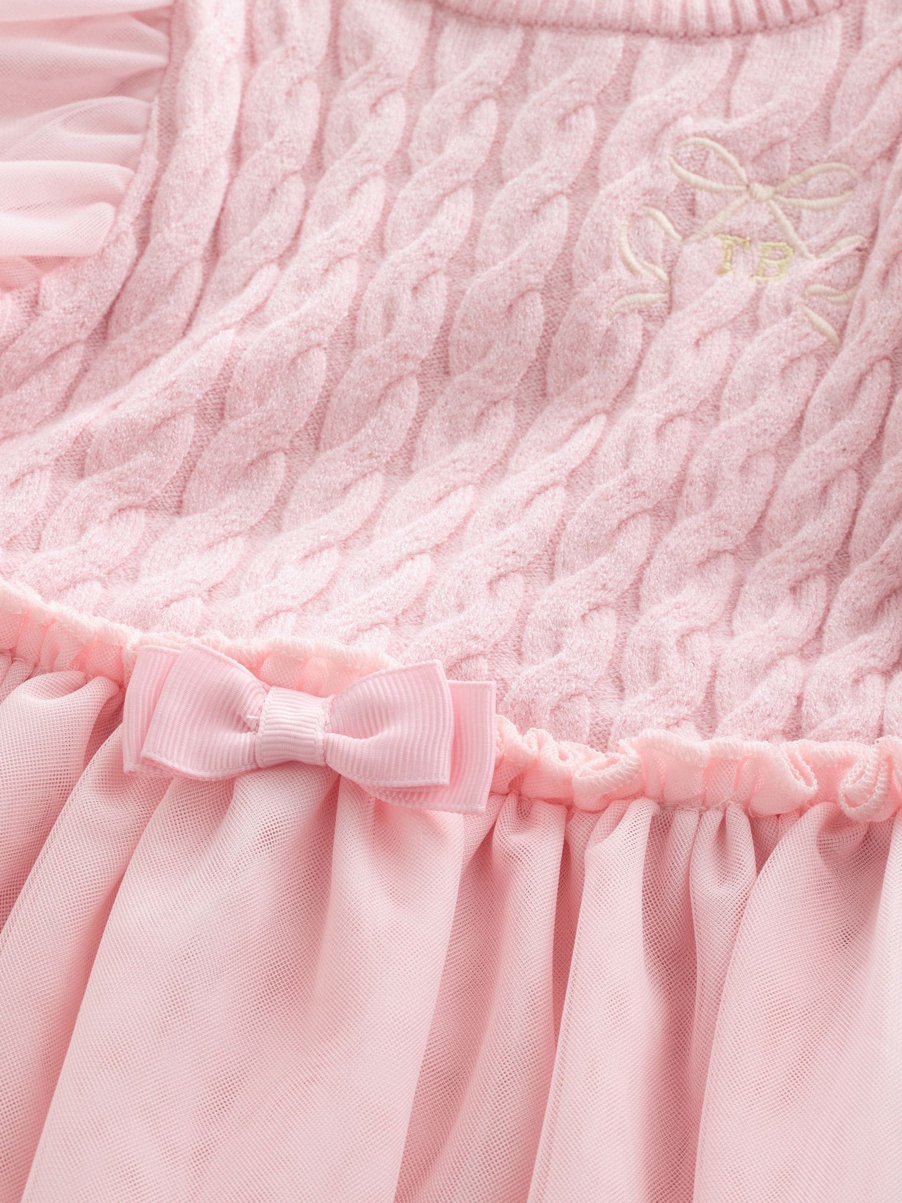 Next：日本 Baker by Ted Baker ピンク ニットメッシュ ドレス