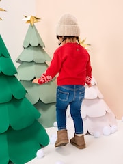 Red Christmas Character Jumper (3mths-7yrs) - Image 3 of 8