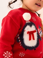 Red Christmas Character Jumper (3mths-7yrs) - Image 4 of 8
