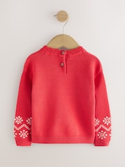 Red Christmas Character Jumper (3mths-7yrs) - Image 6 of 8