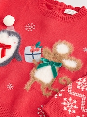 Red Christmas Character Jumper (3mths-7yrs) - Image 8 of 8