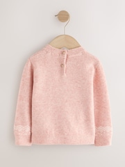 Pink Christmas Gingerbread House Jumper (3mths-7yrs) - Image 6 of 9
