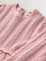 Pink Knitted Occasion Dress (3mths-10yrs) - Image 3 of 4