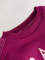 Baker by Ted Baker 2 Piece Longline Bow Sweatshirts & Printed Leggings Set - Image 11 of 12