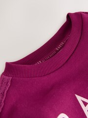 Baker by Ted Baker 2 Piece Longline Bow Sweatshirts & Printed Leggings Set - Image 5 of 6