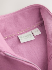 Baker by Ted Baker Dusky Pink 2 Piece Ruffle Collar Sweat Top & Flare Set - Image 3 of 8