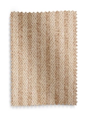 Natural Brushed Stripe Super Thermal Eyelet Curtains - Image 6 of 6
