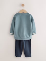Blue Plane Printed Sweatshirt and Joggers Set (3mths-7yrs) - Image 5 of 8