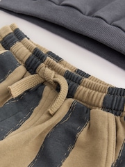 Schwarz/Braun - Sweatshirt and Patterned Joggers Set (3mths-7yrs) - Bild 9 von 9