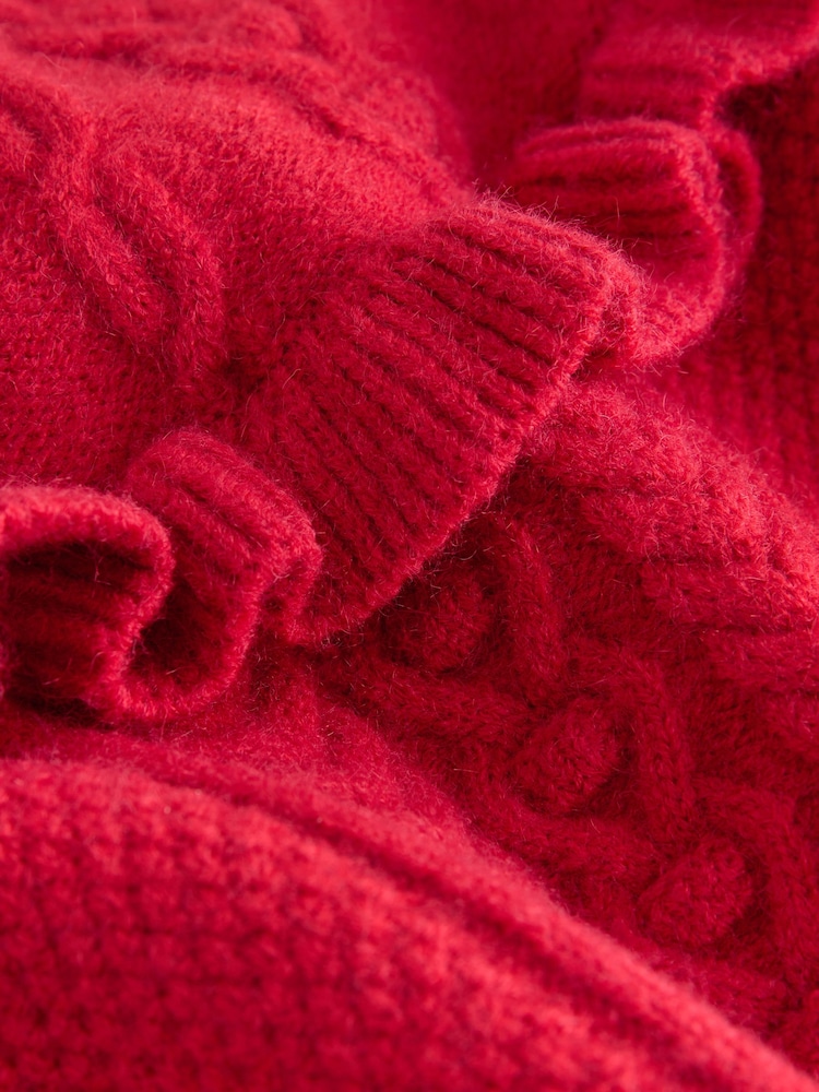 Red Cable Knitted Jumper (3mths-7yrs) - Image 8 of 8