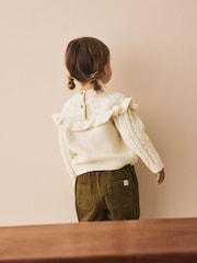Ecru Cable Knitted Jumper (3mths-7yrs) - Image 2 of 8