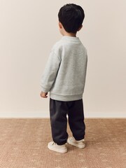 Grey/White Cardigan T-Shirt and Trousers Set 3 Piece (3mths-7yrs) - Image 3 of 9