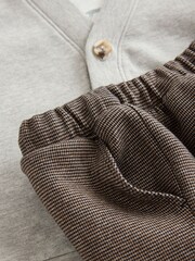 Grey/White Cardigan T-Shirt and Trousers Set 3 Piece (3mths-7yrs) - Image 8 of 9