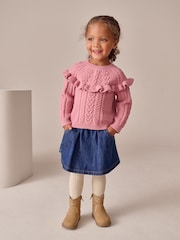 Pink Cable Knitted Jumper (3mths-7yrs) - Image 2 of 8