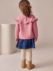 Pink Cable Knitted Jumper (3mths-7yrs) - Image 3 of 8