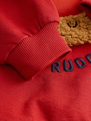 Red Boucle Rudolph Christmas Leggings and Crew Set (3mths-7yrs) - Image 8 of 10