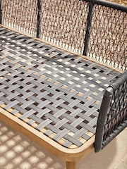 Cox & Cox Light Teak Capri Garden Corner Set - Image 11 of 11
