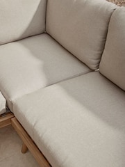 Cox & Cox Light Teak Capri Garden Corner Set - Image 7 of 11