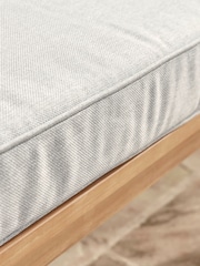 Cox & Cox Light Teak Turin Versatile Garden Day Bed - Image 10 of 12