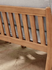 Cox & Cox Light Teak Turin Versatile Garden Day Bed - Image 12 of 12