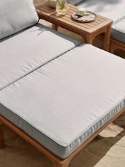 Cox & Cox Light Teak Turin Versatile Garden Day Bed - Image 3 of 12