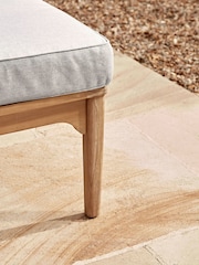 Cox & Cox Light Teak Turin Versatile Garden Day Bed - Image 5 of 12