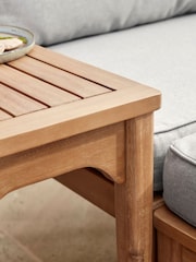 Cox & Cox Light Teak Turin Versatile Garden Day Bed - Image 7 of 12