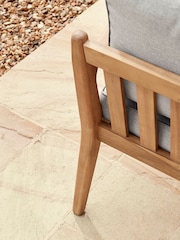 Cox & Cox Light Teak Turin Versatile Garden Day Bed - Image 9 of 12