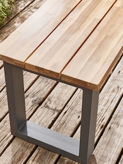Cox & Cox Light Teak Albany Garden Dining Set - Image 2 of 6