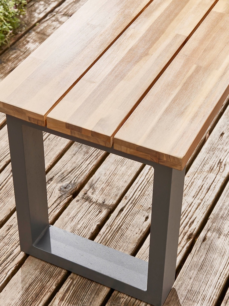 Cox & Cox Light Teak Albany Garden Dining Set - Image 2 of 6