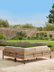 Cox & Cox Natural Vichy Garden Corner Set - Image 13 of 13