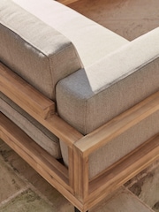 Cox & Cox Natural Vichy Garden Corner Set - Image 5 of 13