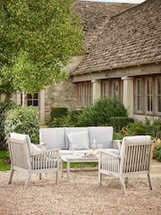 Cox & Cox Natural Taupe Ravenna Garden Lounge Set - Image 1 of 11