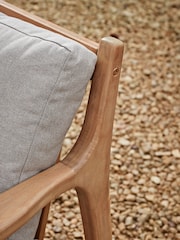 Cox & Cox Light Teak Turin Garden Lounge Set - Image 4 of 8