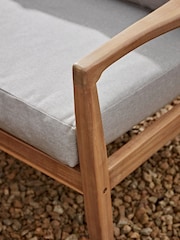 Cox & Cox Light Teak Turin Garden Lounge Set - Image 6 of 8