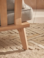 Cox & Cox Light Teak Bora Garden Lounge Set - Image 6 of 7
