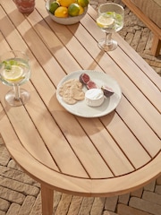 Cox & Cox Light Teak Bora Garden Lounge Set - Image 7 of 7