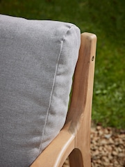 Cox & Cox Light Teak Turin Garden Corner Set - Image 3 of 6