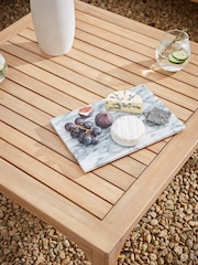 Cox & Cox Light Teak Turin Garden Corner Set - Image 6 of 6