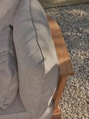 Cox & Cox Light Teak Bora Garden Corner Set - Image 3 of 7