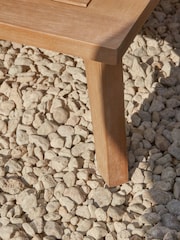 Cox & Cox Light Teak Bora Garden Corner Set - Image 6 of 7