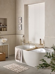 White 35mm Venetian Faux Wood Blind - Image 3 of 5