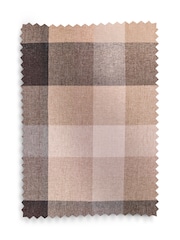 Natural Brushed Check Super Thermal Eyelet Curtains - Image 1 of 12