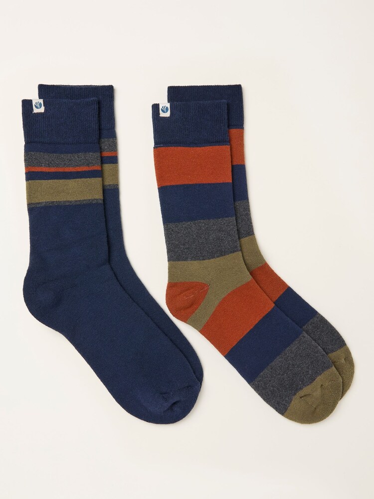 FatFace Multi Colour 2 Pairs of Thermal Socks - Image 2 of 2