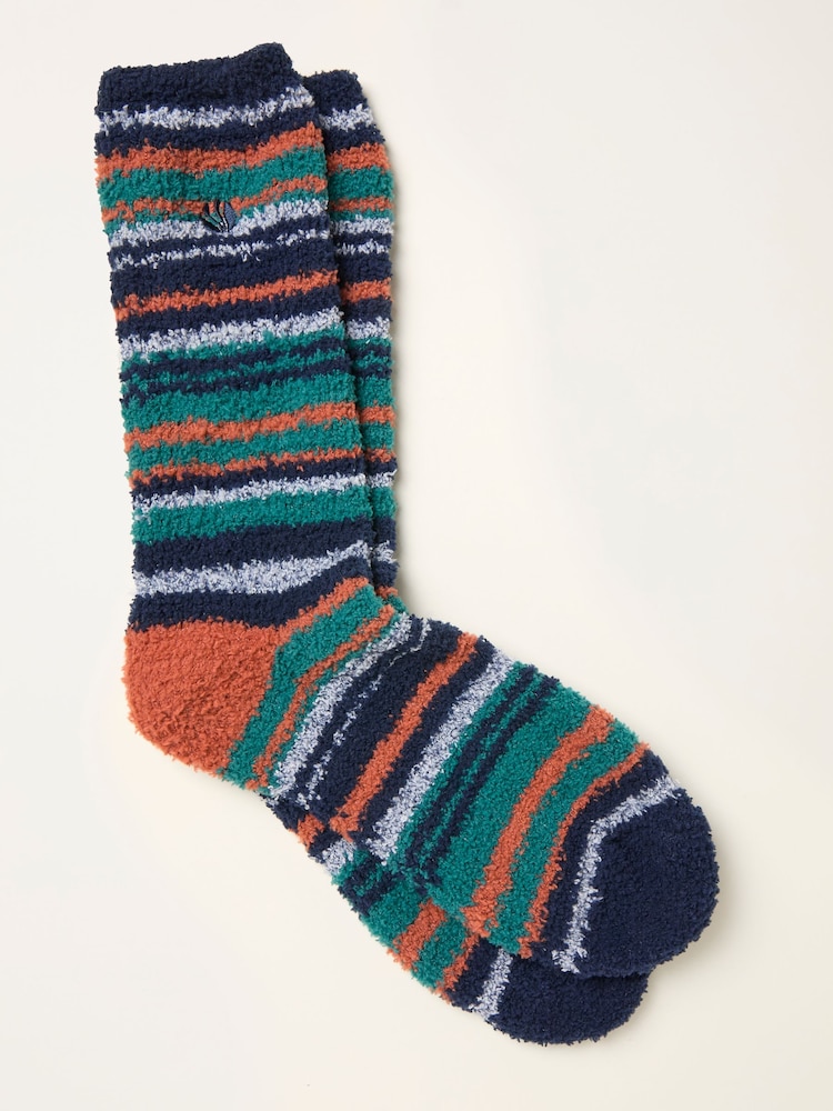 FatFace Blue Striped Cosy Socks - Image 1 of 2